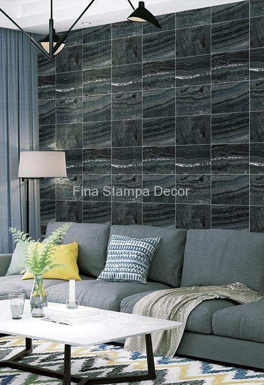 Papel de Parede Marmorizado Cinza - Imagem 2