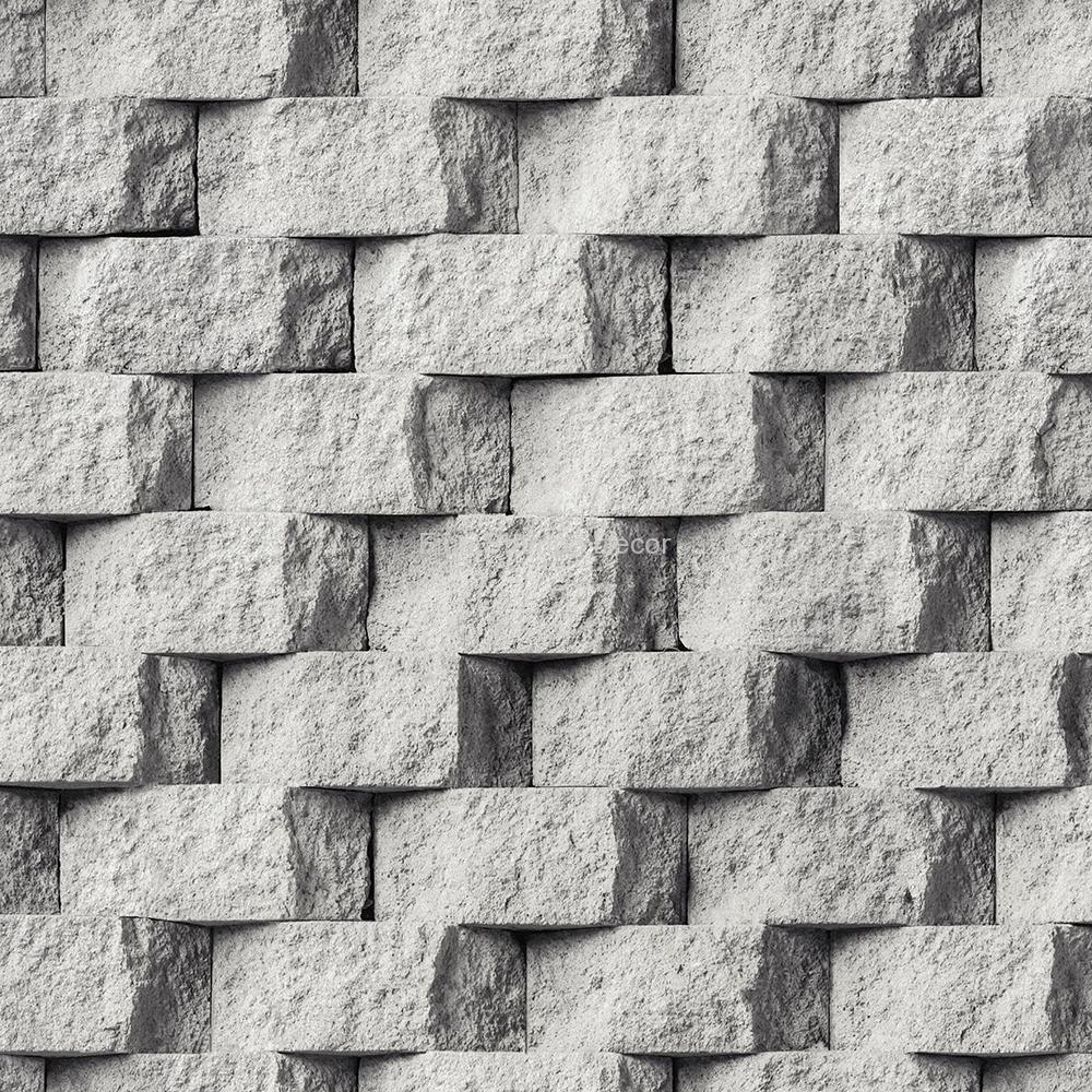papel de parede efeito pedra 3D