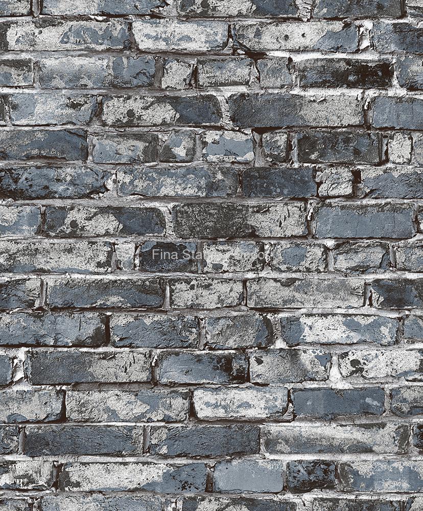 papel de parede tijolinhos cinza