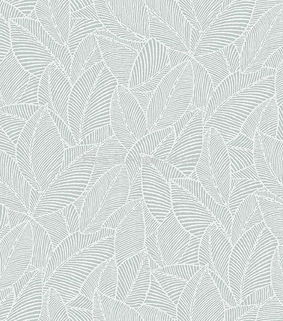 papel de parede cinza folhagem