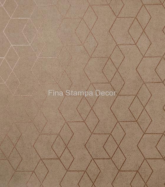 papel de parede marrom geométrico