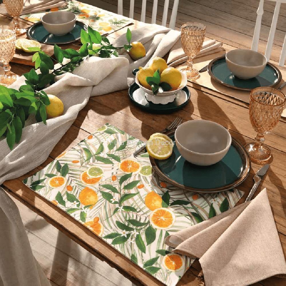 Tecido Estampa Laranja e limão - Imagem 2