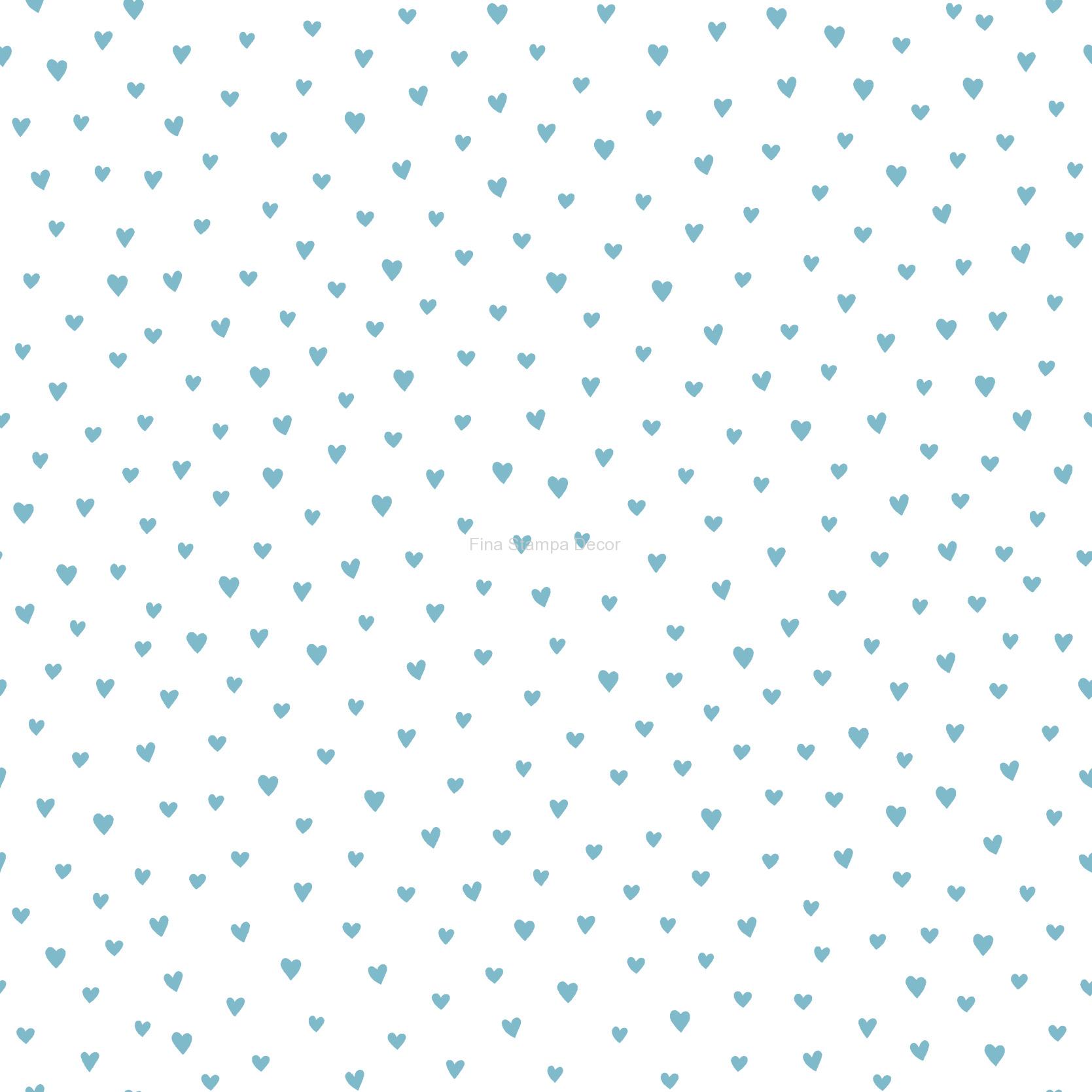 papel de parede coração azul