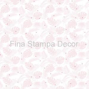 Papel de Parede Rosa Folhas