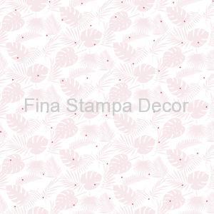 Papel de Parede Rosa Folhas