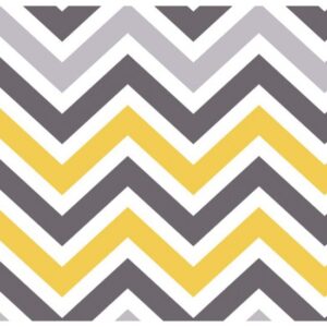 Tecido Tricoline Chevron Amarelo