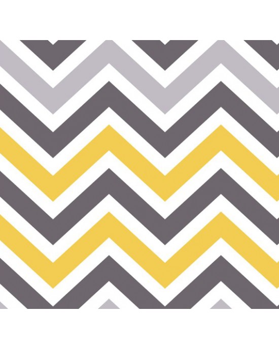 tecido tricoline chevron amarelo