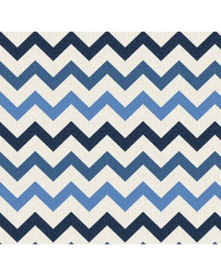 tecido tricoline chevron azul