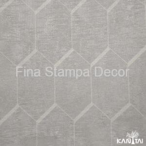 Papel de Parede Cinza Hexágono