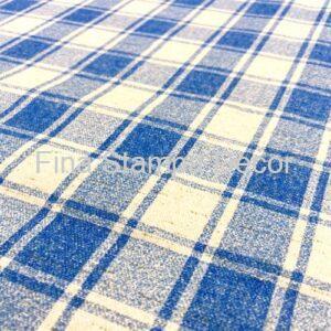 Tecido Sarja Xadrez Azul