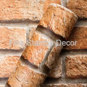 papel de parede tijolo natural