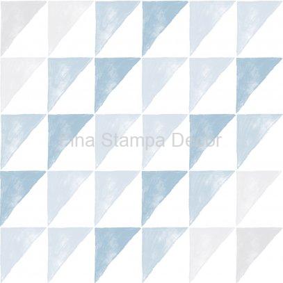 papel de parede triângulos azuis