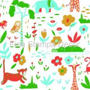 Papel de Parede Estampa Animais