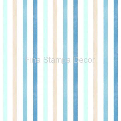 papel de parede listrado azul
