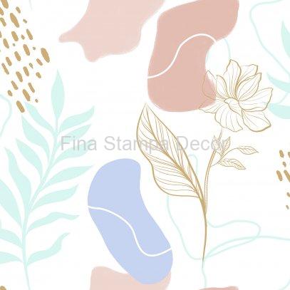 papel de parede floral moderno