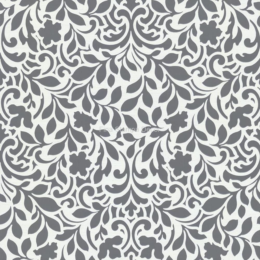 papel fr parede arabesco cinza