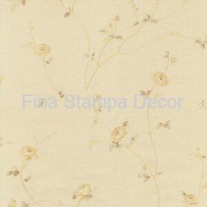 papel de parede floral bege