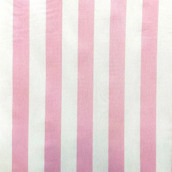 tecido listrado rosa e branco