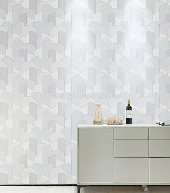 Papel de Parede Geométrico Cinza - Imagem 2