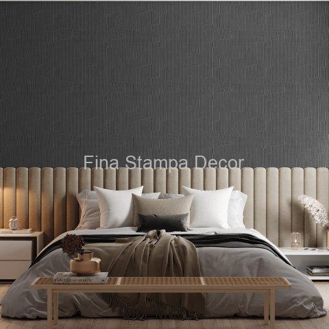 Papel de Parede Listrado Preto - Imagem 2