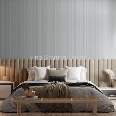 Papel de Parede Cinza Riscas - Imagem 2