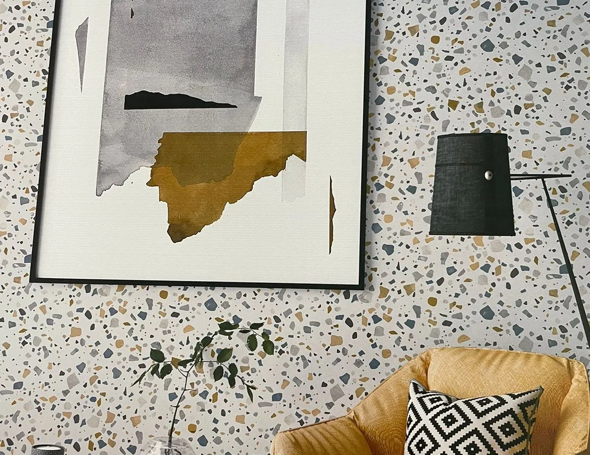 Papel de Parede Bege Terrazo - Imagem 2