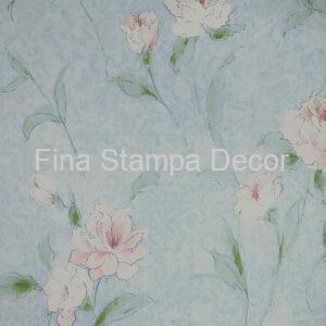 Papel de Parede Azul Floral