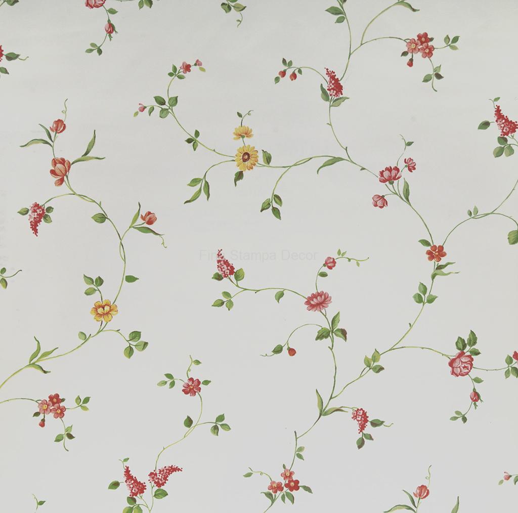 papel de parede floral miúdo