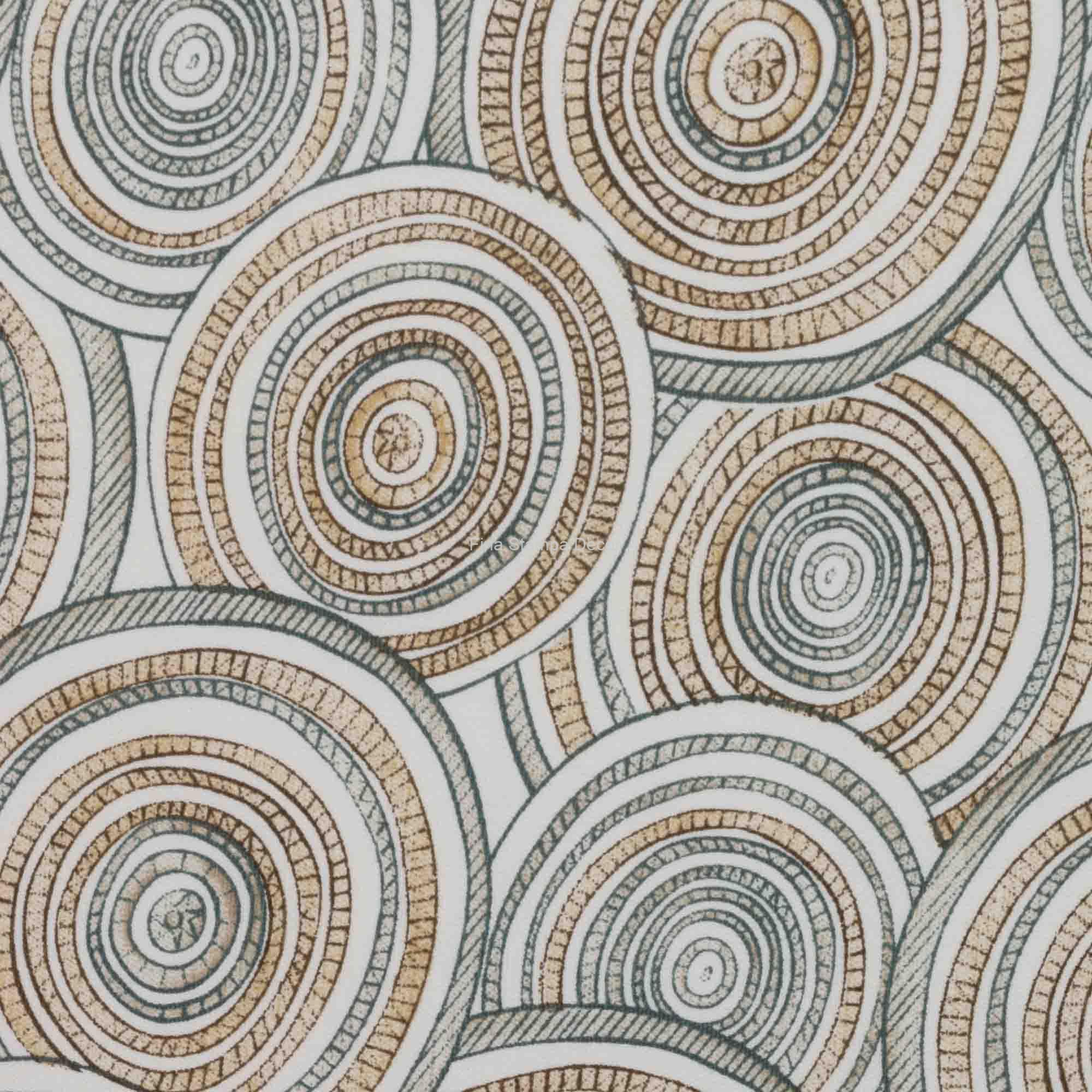 tecido estampa mandalas bege