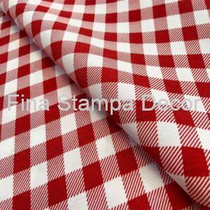 Tecido Xadrez Vermelho e Branco