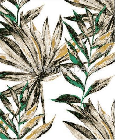 papel de parede estampa folhagens