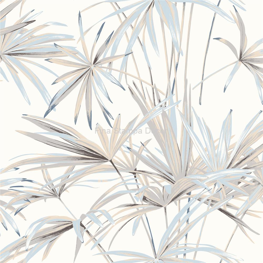 papel de parede estampa folhas