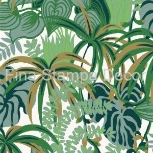 Papel de Parede Estampa Folhagens