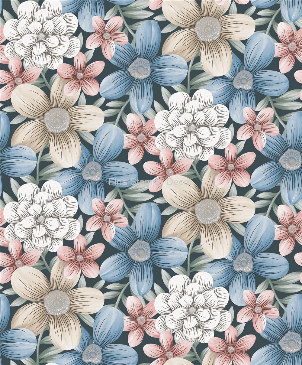 papel de parede estampa floral