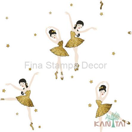 papel de parede estampa bailarina