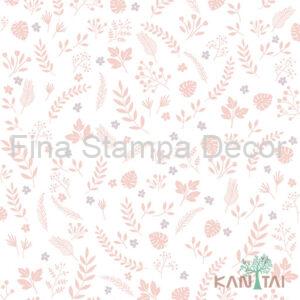 Papel de Parede Floral Rosé