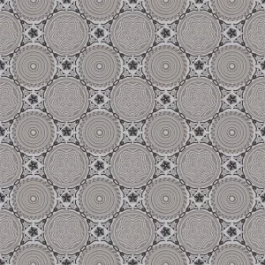 Tecido Jacquard Estampa Mandalas