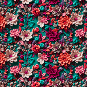 Sarja Impermeável Estampada Floral 3D