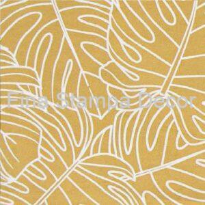 Tecido Estampado Folhas Amarelas