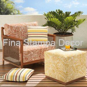 Tecido Estampado Folhas Amarelas