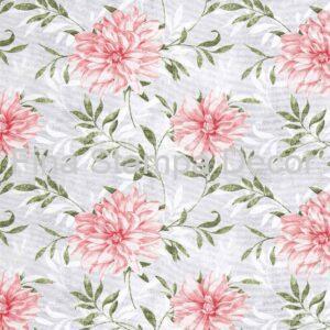 Tecido Branco Estampa Floral