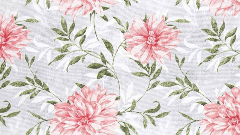 tecido branco estampa floral