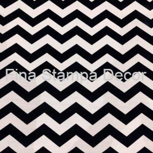Tecido Estampa Chevron Preto