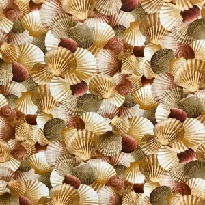 Tecido Impermeável Conchas do Mar