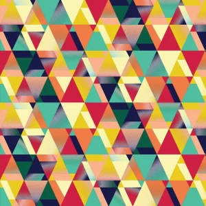 Tecido Impermeável Geométrico Colorido