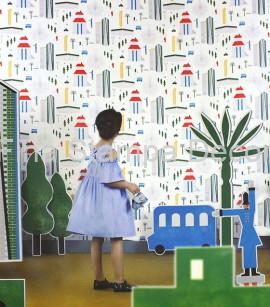 Papel de Parede Infantil Prédios - Imagem 2