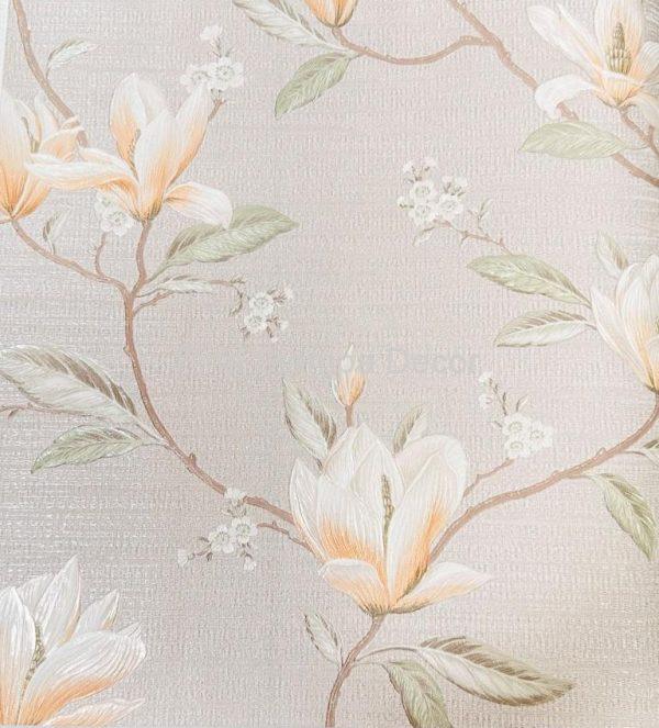 papel de parede floral magnólias