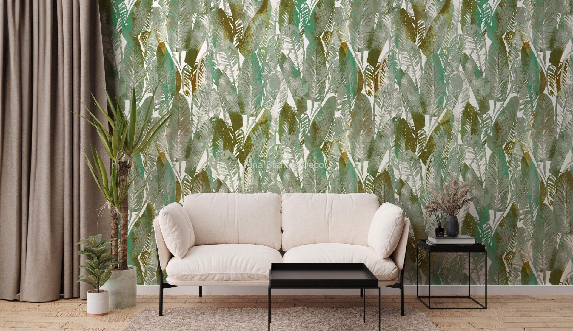 Papel de Parede Estampa Folhagens - Imagem 2