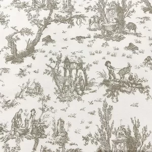 Linho Toile de Jouy bege