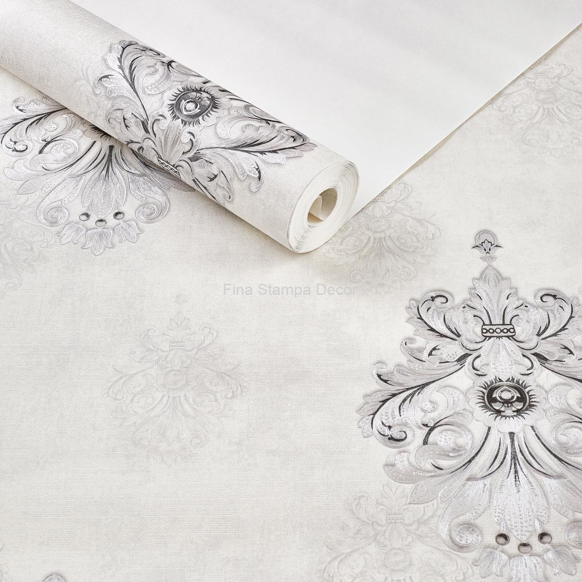 Papel de Parede Adamascado Cinza - Imagem 3